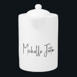 Attractive Calligraphy White Modern Minimalist<br><div class="desc">Do you think it is difficult to choose a design according to your own personality and tastes? Maybe this design makes your job easier. Look again,  this is definitely what you're looking for.</div>
