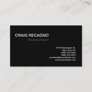 Attractive Charming Black & White Business Card