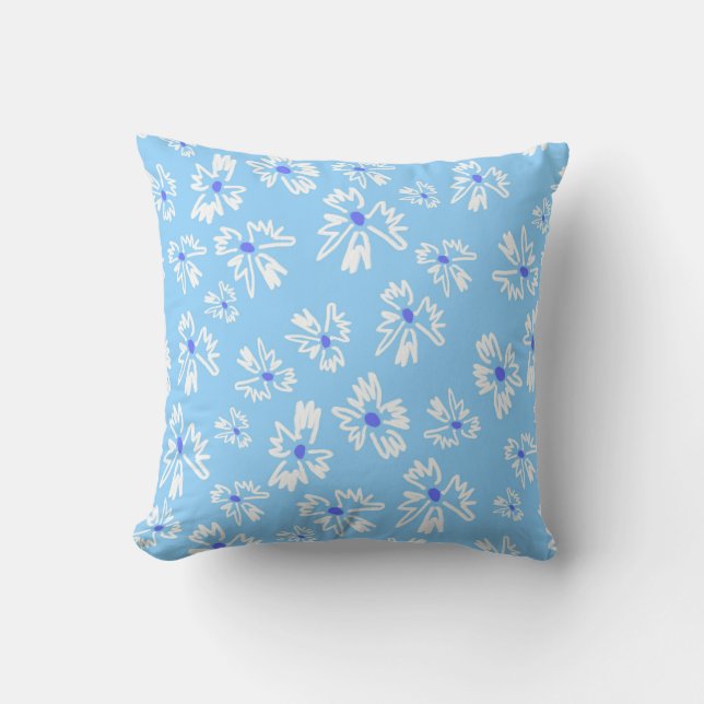 Attractive Floral Bliss Patterned Cushion (Front)