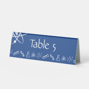 Attractive Forces in Blue Table Tent Sign