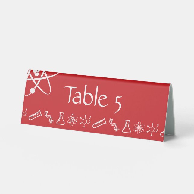 Attractive Forces in Cherry Table Tent Sign (Front)