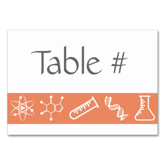 Attractive Forces in Coral Table Card (Front)