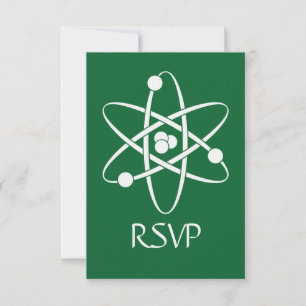Attractive Forces in Green RSVP Card