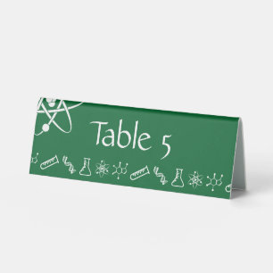 Attractive Forces in Green Table Tent Sign