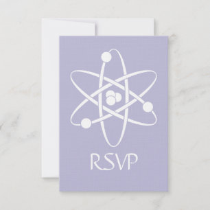 Attractive Forces in Lavender RSVP Card