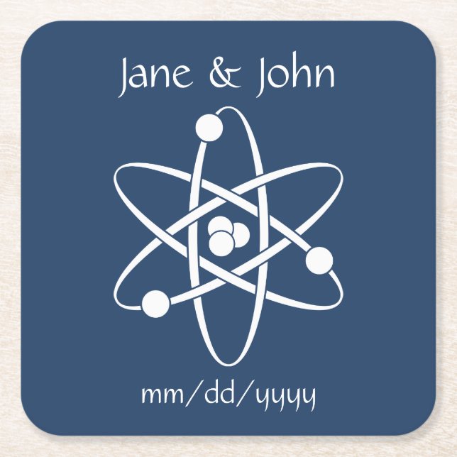 Attractive Forces in Navy Paper Coaster (Front)