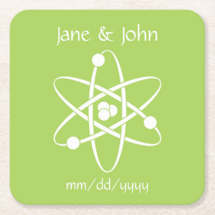 Attractive Forces in Peridot Paper Coaster