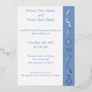 Attractive Forces in Periwinkle Foil Invitation
