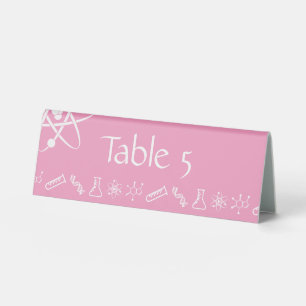 Attractive Forces in Petal Pink Table Tent Sign