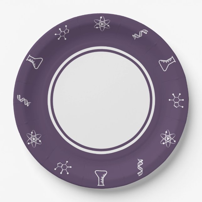 Attractive Forces in Purple Paper Plate (Front)