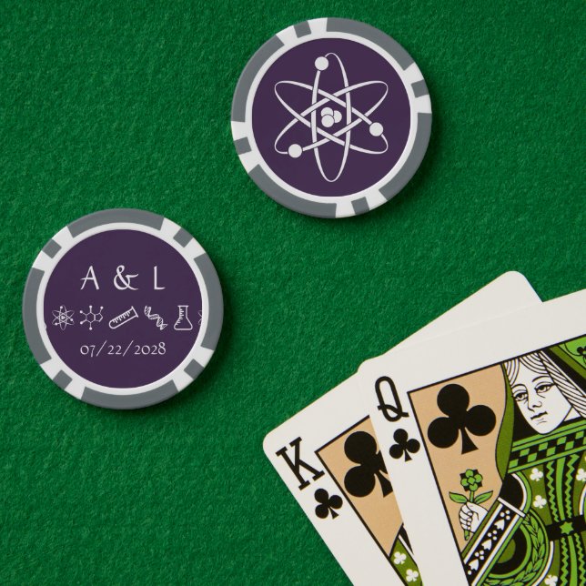 Attractive Forces in Purple Poker Chips (Poker Table (Double))