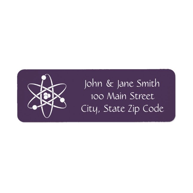 Attractive Forces in Purple Return Address Label (Front)