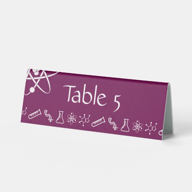 Attractive Forces in Wine Table Tent Sign (Front)