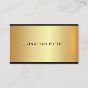 Attractive Glamour Gold Professional Elegant Luxe Business Card