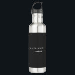 Attractive Grey Classical Minimalist 710 Ml Water Bottle<br><div class="desc">Check out our modern minimalist templates to help you design your perfect product. Easy Editing Tools. Different Types and Sizes,  Colour and Font Choices.</div>