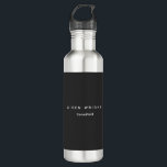 Attractive Grey Classical Minimalist 710 Ml Water Bottle<br><div class="desc">Check out our modern minimalist templates to help you design your perfect product. Easy Editing Tools. Different Types and Sizes,  Colour and Font Choices.</div>