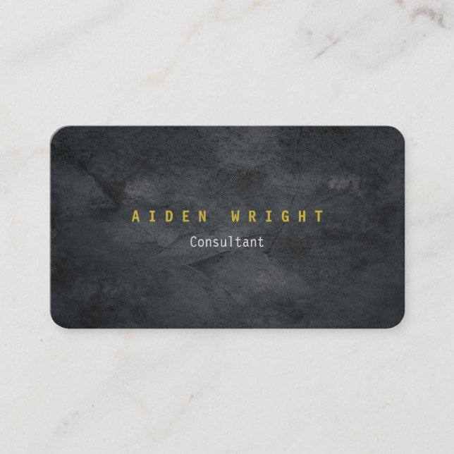 Attractive Grey Gold Colour Modern Minimalist Business Card (Front)