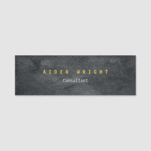 Attractive Grey Gold Colour Modern Minimalist Name Tag