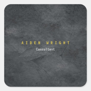 Attractive Grey Gold Colour Modern Minimalist Square Sticker