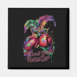 Attractive Masquerade Mask Boxing Crew Festive Magnet