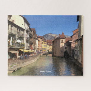 Attractive River View of Annecy, France on a Jigsaw Puzzle