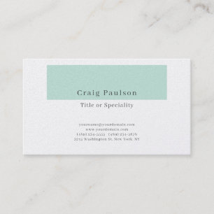 Attractive Simple Black White Premium Pearl Business Card