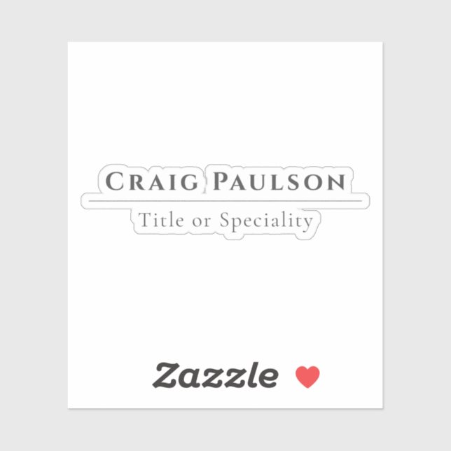 Attractive Simple Professional Plain Minimalist (Sheet)