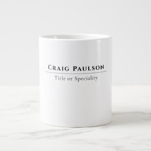 Attractive Simple Professional Plain Minimalist Large Coffee Mug