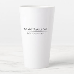 Attractive Simple Professional Plain Minimalist Latte Mug