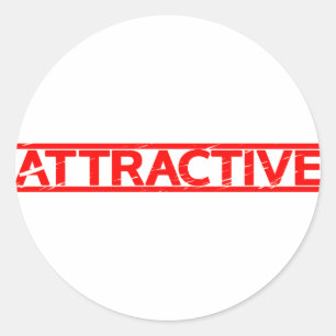 Attractive Stamp Classic Round Sticker