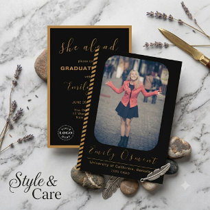 Attractive Stylish Graduation Invitation Template