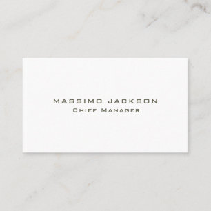 Attractive Trendy Stylish Modern Minimalist Matte Business Card