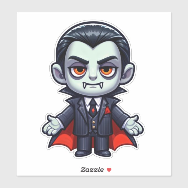 Attractive Vampire Cartoon Character (Sheet)