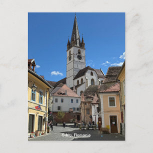 Attractive View of Sibiu, Romania on a Holiday Postcard