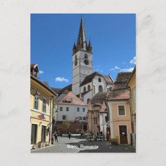 Attractive View of Sibiu, Romania on a Postcard
