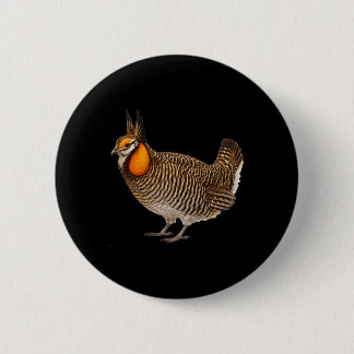 Attwaters Prairie Chicken Bird Wildlife Nature  6 Cm Round Badge