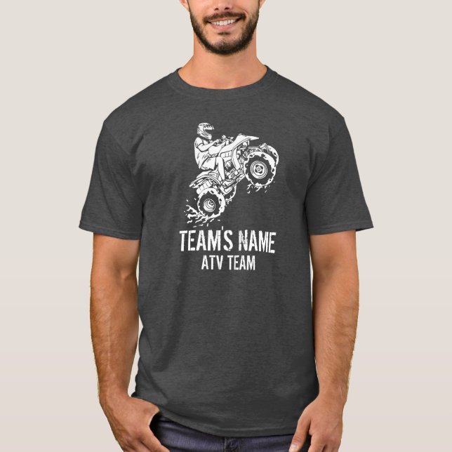 ATV All Terrain Vehicle (Customisable) Team T-Shirt (Front)