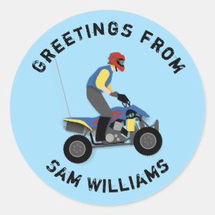 ATV CLASSIC ROUND STICKER