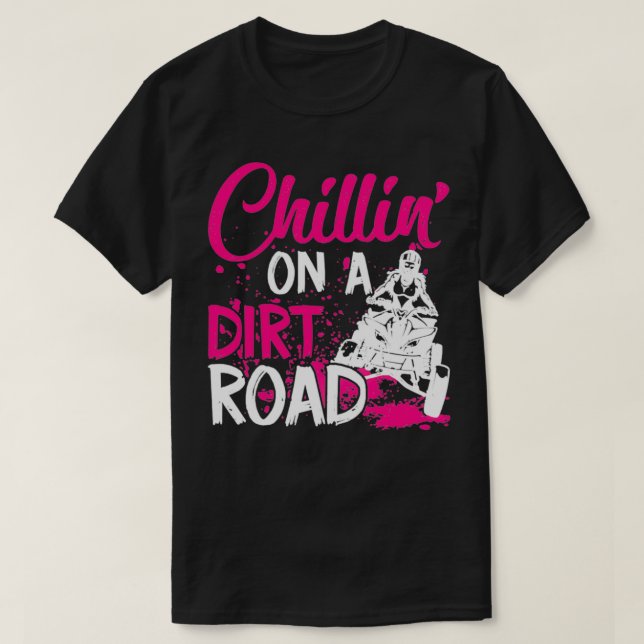 ATV Four Wheeler Chillin' On A Dirt Road Pullover  (Design Front)