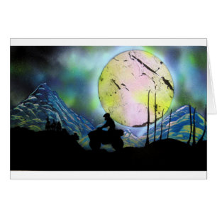 ATV Four Wheeler Space Landscape Spray Paint Art
