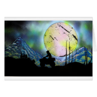 ATV Four Wheeler Space Landscape Spray Paint Art