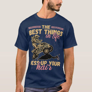 ATV Girl Quad Bike Riding Extreme Adventure Sports T-Shirt