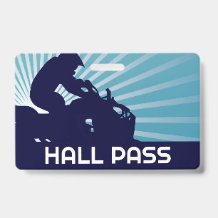 ATV Jump Teacher Hall Pass  ID Badge