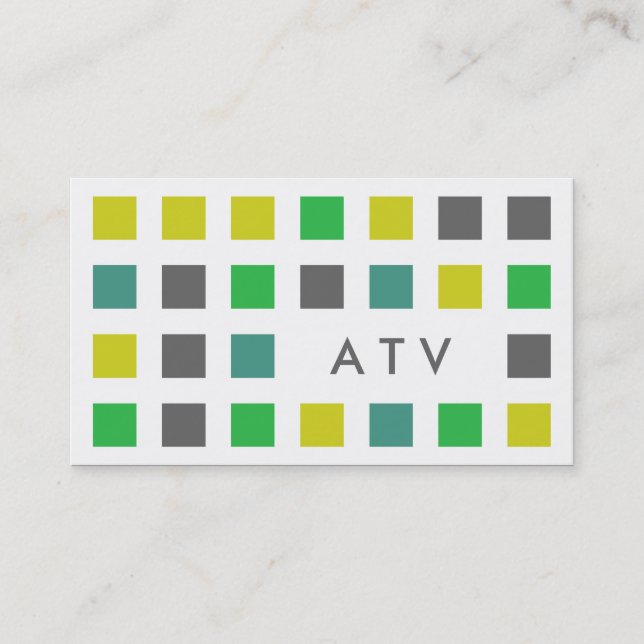 ATV (mod squares) Business Card (Front)