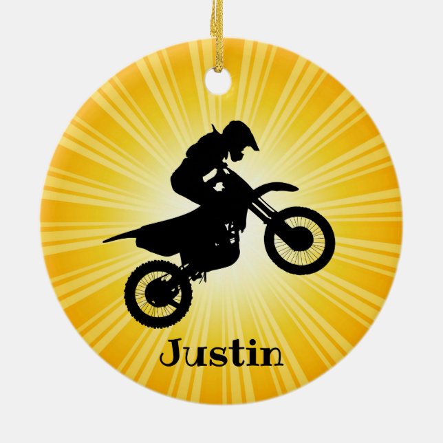 ATV Motorcycle Design Ornament (Back)