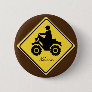 ATV Mudding Sign Thunder_Cove 6 Cm Round Badge