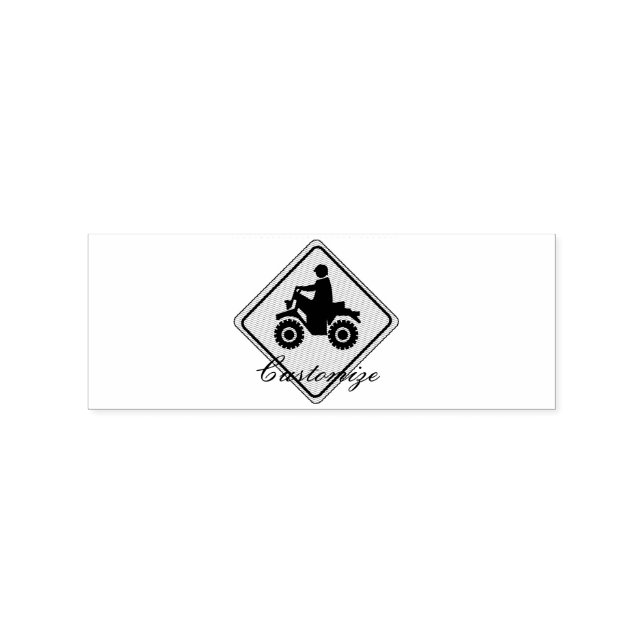 ATV Mudding Sign Thunder_Cove Rubber Stamp (Imprint)