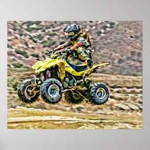 ATV Off Road Running Poster