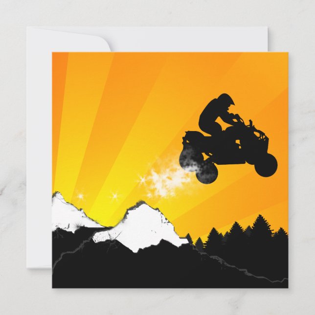 atv : powder trail invitation (Front)