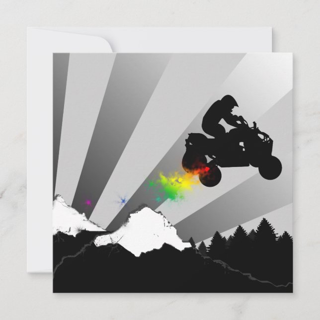 atv : powder trail invitation (Front)